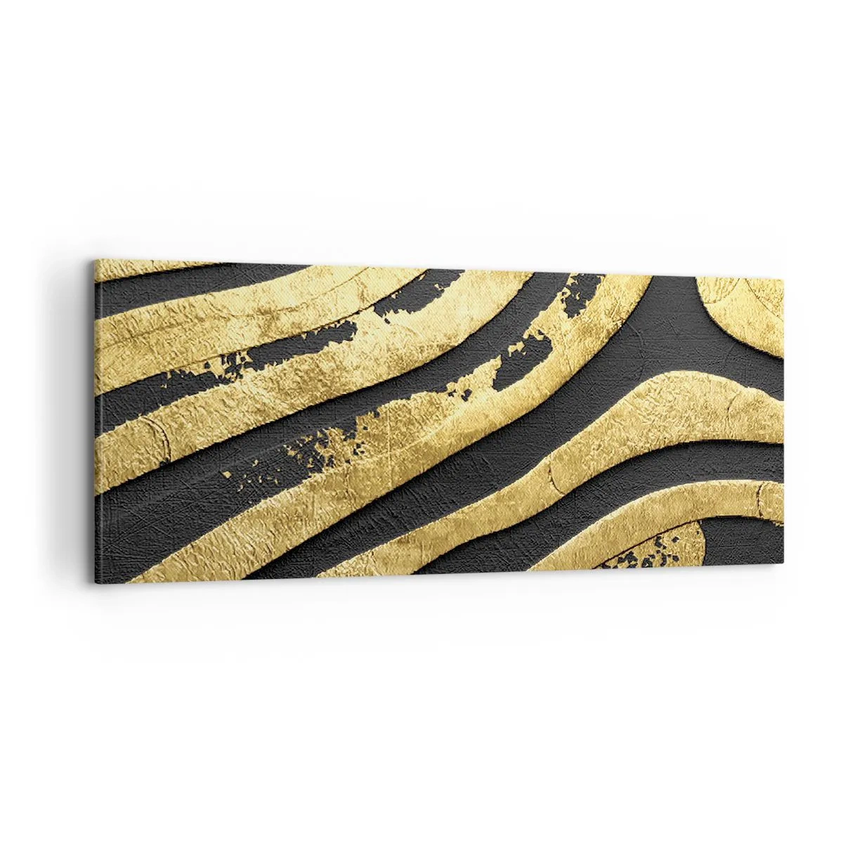 Schilderen op canvas - Alles vloeit - 100x40 cm