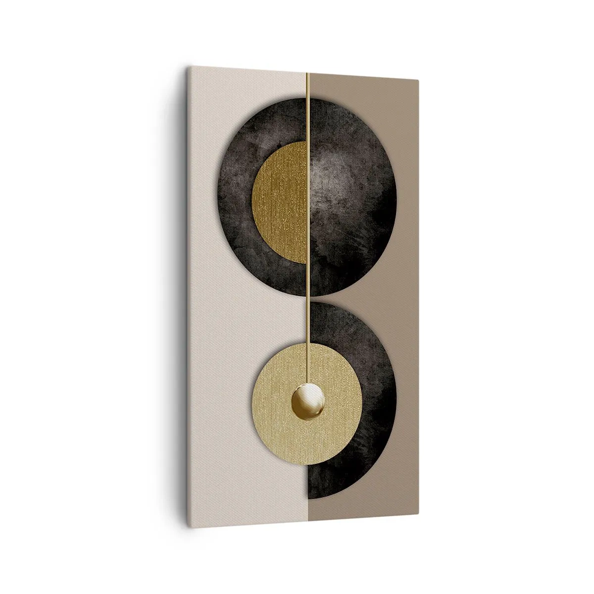 Schilderen op canvas - Variaties rond de cirkel - 45x80 cm