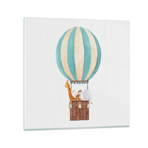 Schilderen op glas - Fantastische reis - 30x30 cm