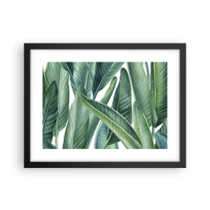 Poster in een zwarte lijst - Groen zelf - 40x30 cm