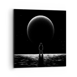 Schilderen op canvas - Oog in oog - 70x70 cm