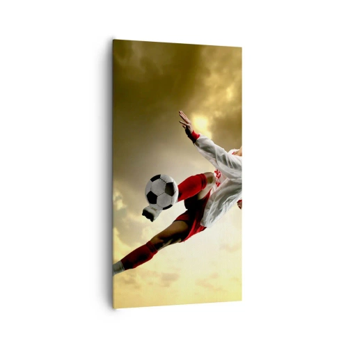 Schilderen op canvas - Voetbal hemel - 65x120 cm