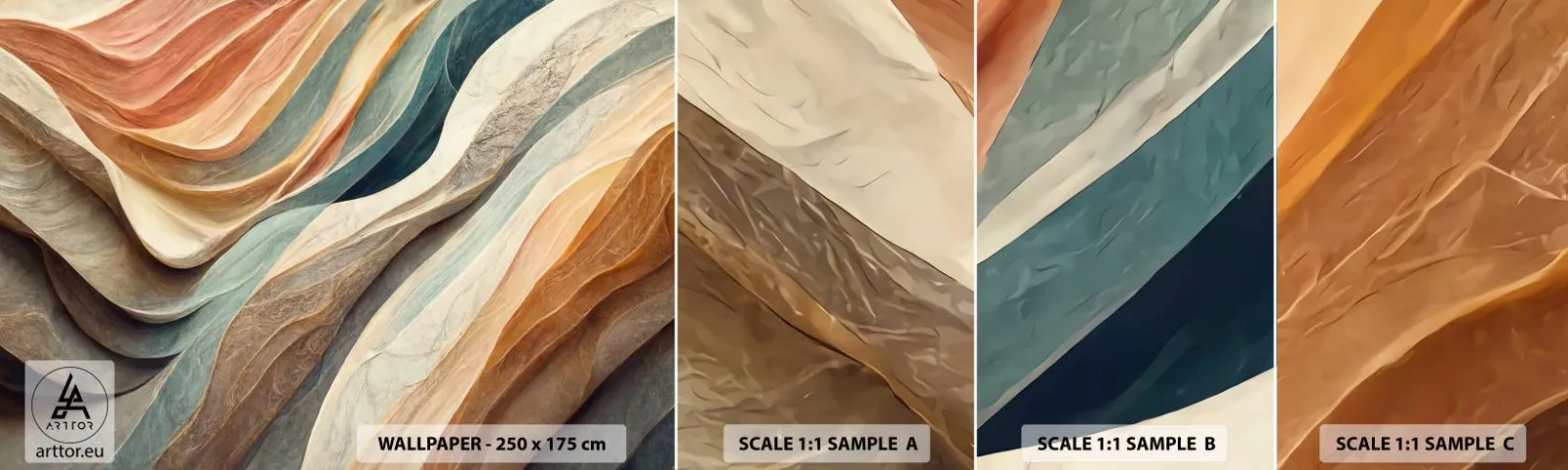 Fotobehang Staaltje Standard Eco - Het moment vóór de verandering - Textuur, Patroon, Helder - 100x30 cm