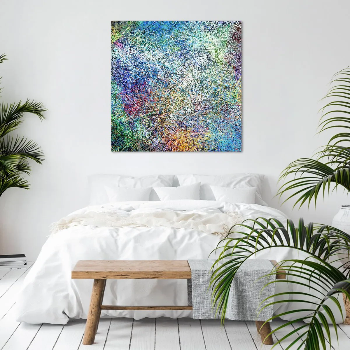 Schilderen op canvas - Het is niet zo eenvoudig - 70x70 cm