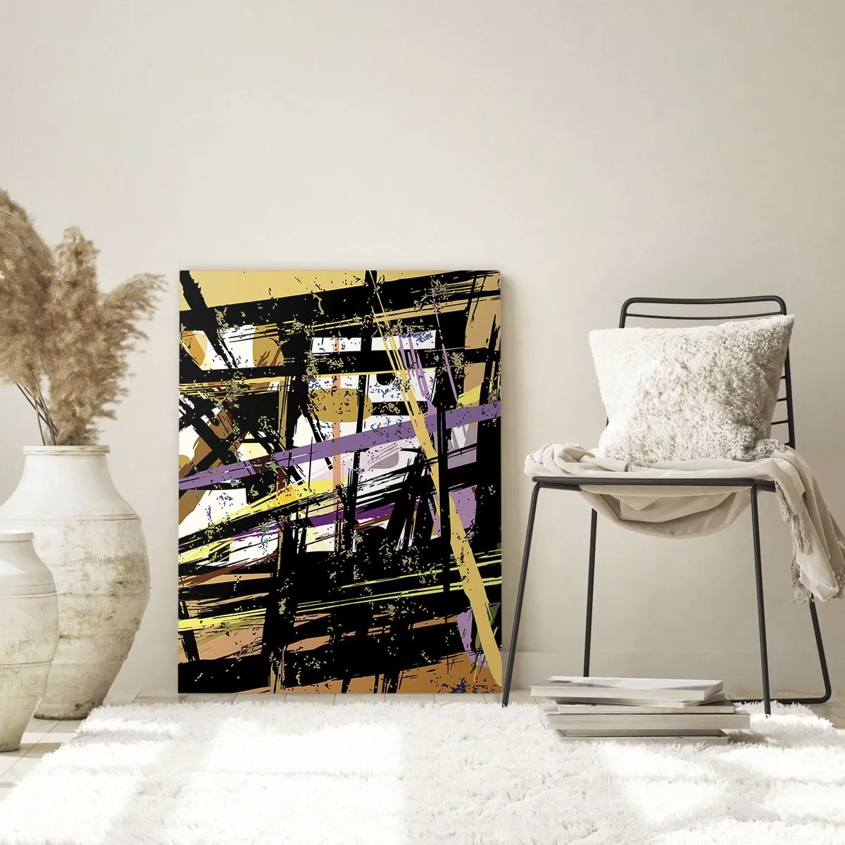 Schilderen op glas - Een scherp snijden - 50x70 cm
