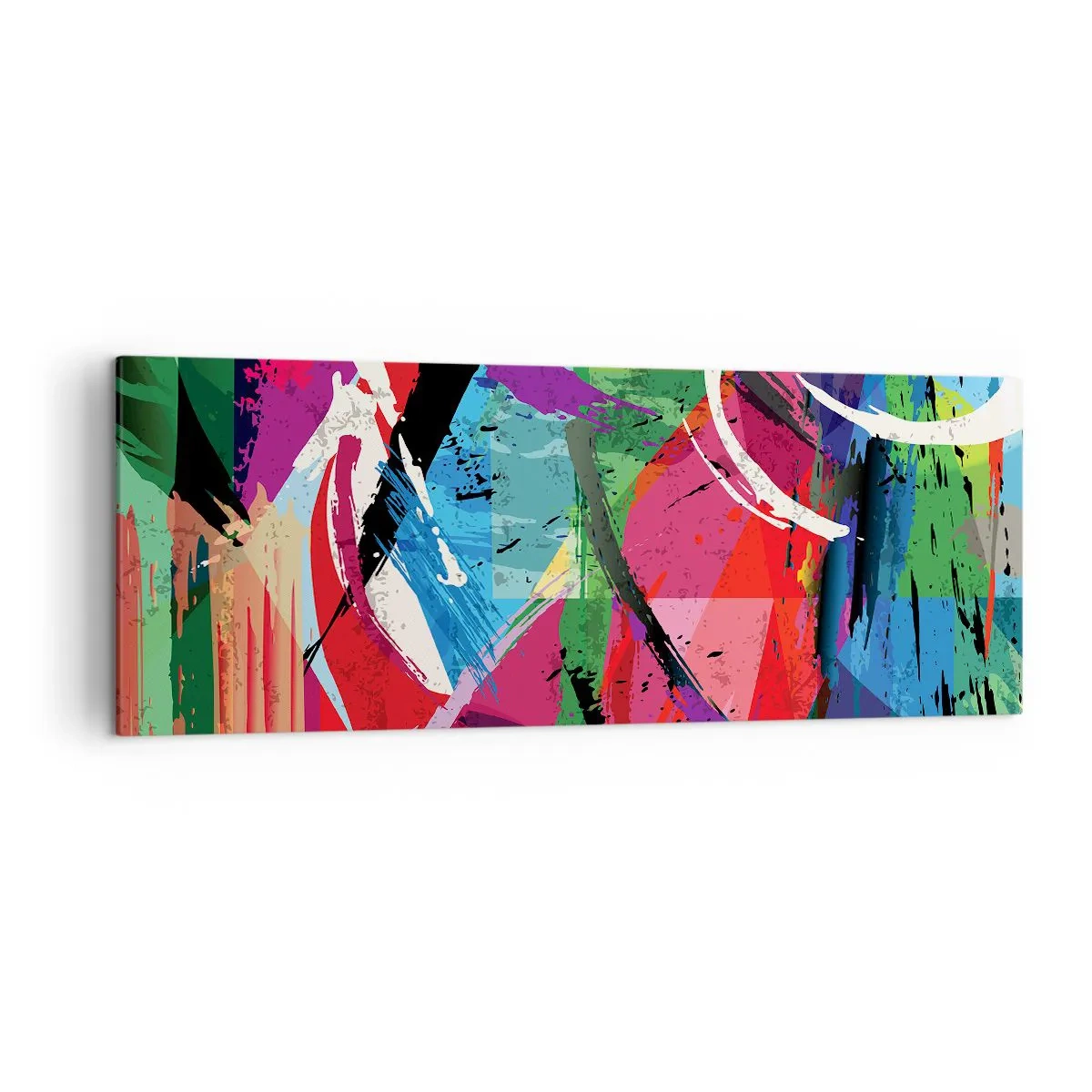 Schilderen op canvas - Snel, levendig en opzwepend - 140x50 cm