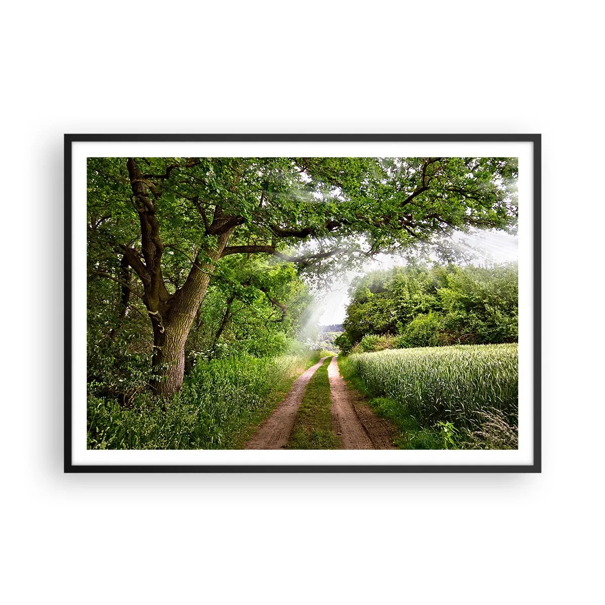 Poster in een zwarte lijst - Et in Arcadia ego - 100x70 cm