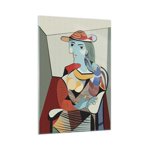 Schilderen op glas - Door de ogen van Picasso - 70x100 cm