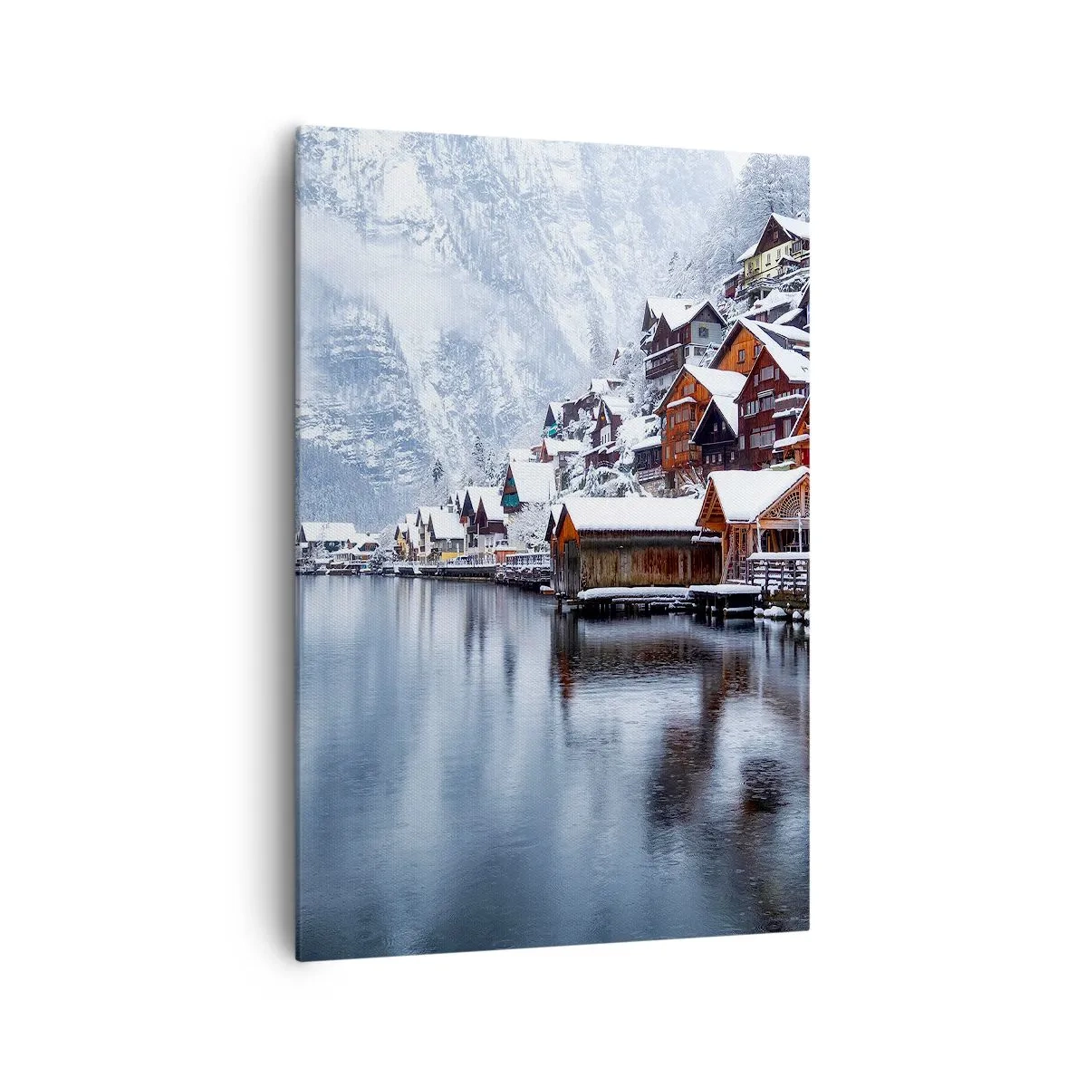 Schilderen op canvas - In winterdecoratie - 70x100 cm