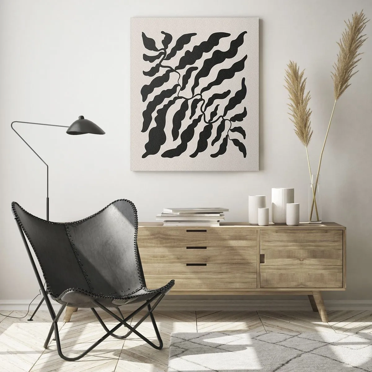 Schilderen op glas - Natuur van een vierkant - 50x70 cm