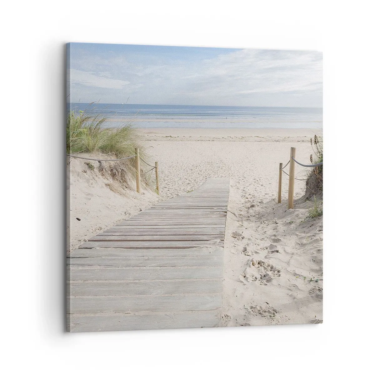 Schilderen op canvas - naar de horizon - 60x60 cm