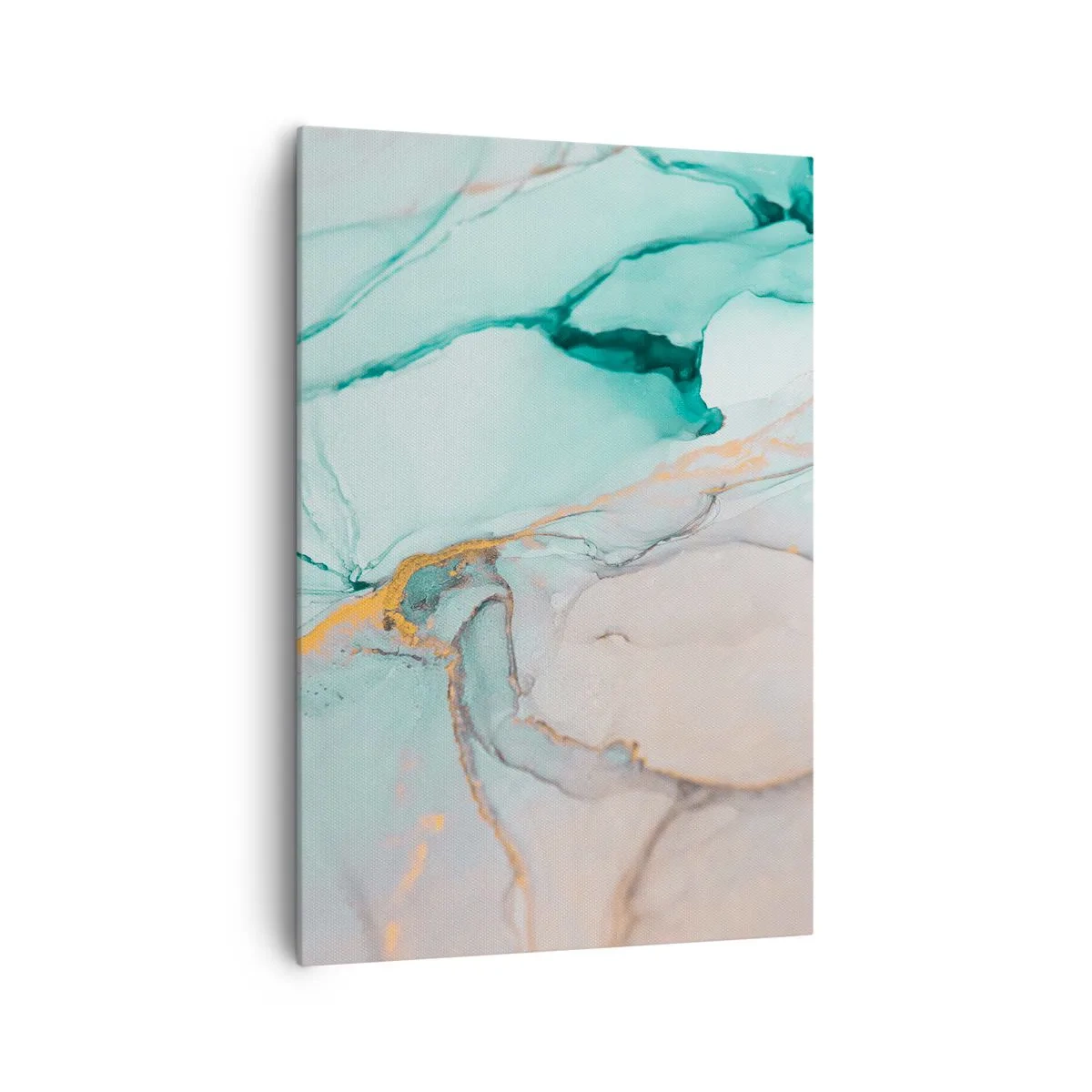 Schilderen op canvas - Een dans van vormen en kleuren - 70x100 cm