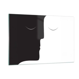 Schilderen op glas - Eenheid van tegenstellingen - 120x80 cm