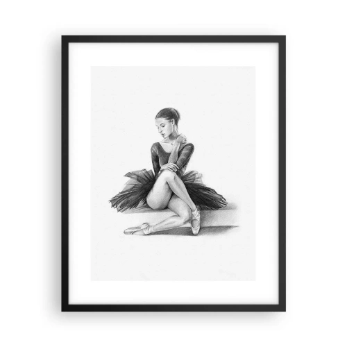 Poster in een zwarte lijst - Betoverd door de dans - 40x50 cm