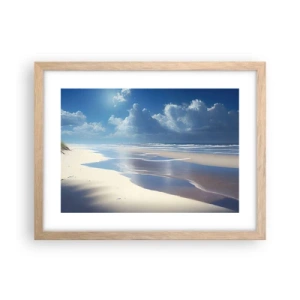 Een poster in een licht eiken lijst - Paradijselijke vakantie - 40x30 cm