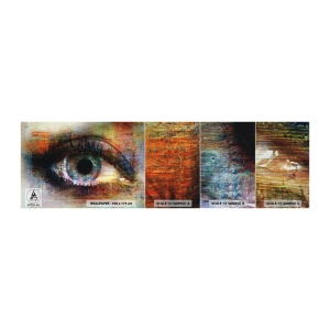 Fotobehang Monster Premium Sand - Je kunt in de ziel kijken - Abstractie, Oog, Deel - 100x30 cm