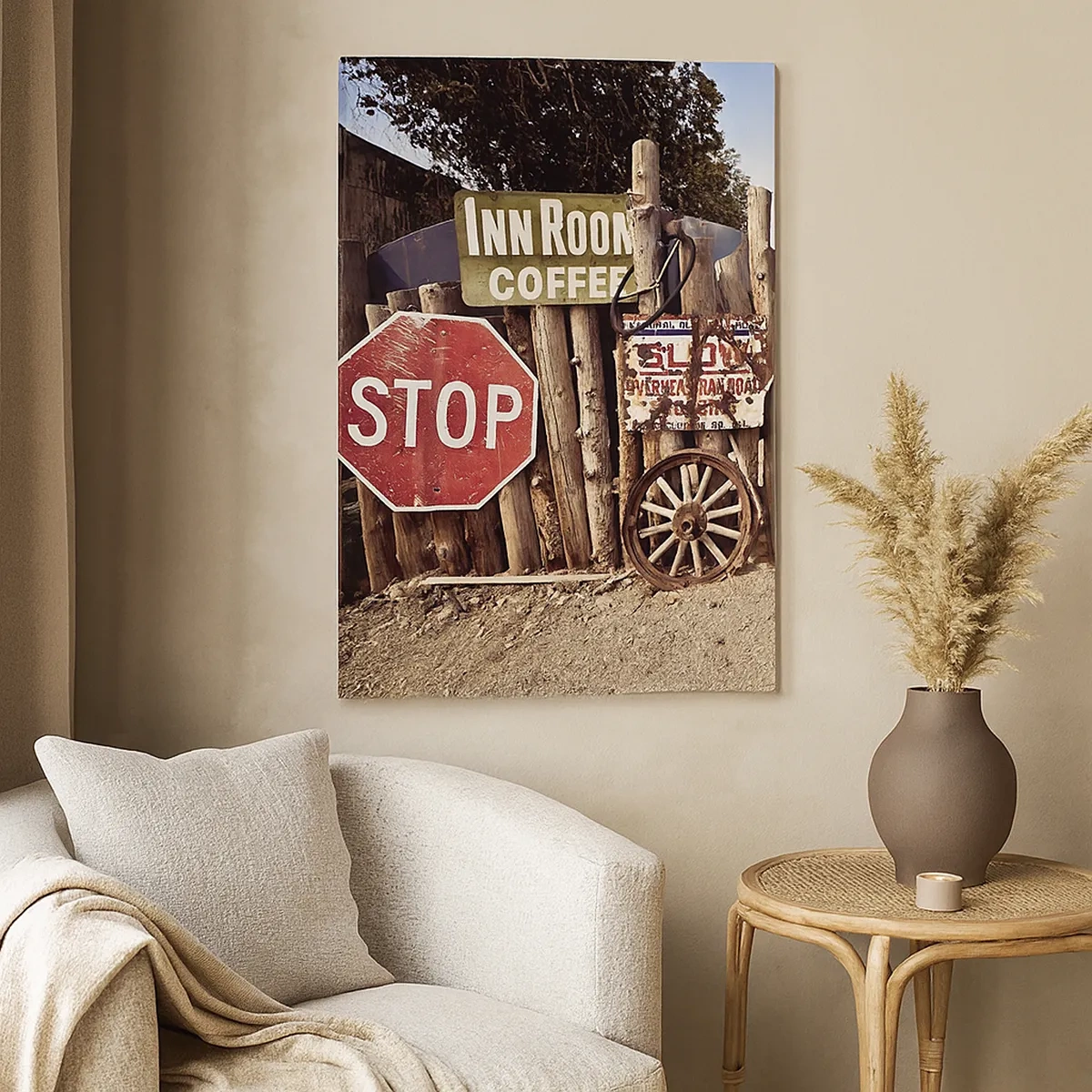 Schilderen op canvas - En de tijd is gestopt - 50x70 cm