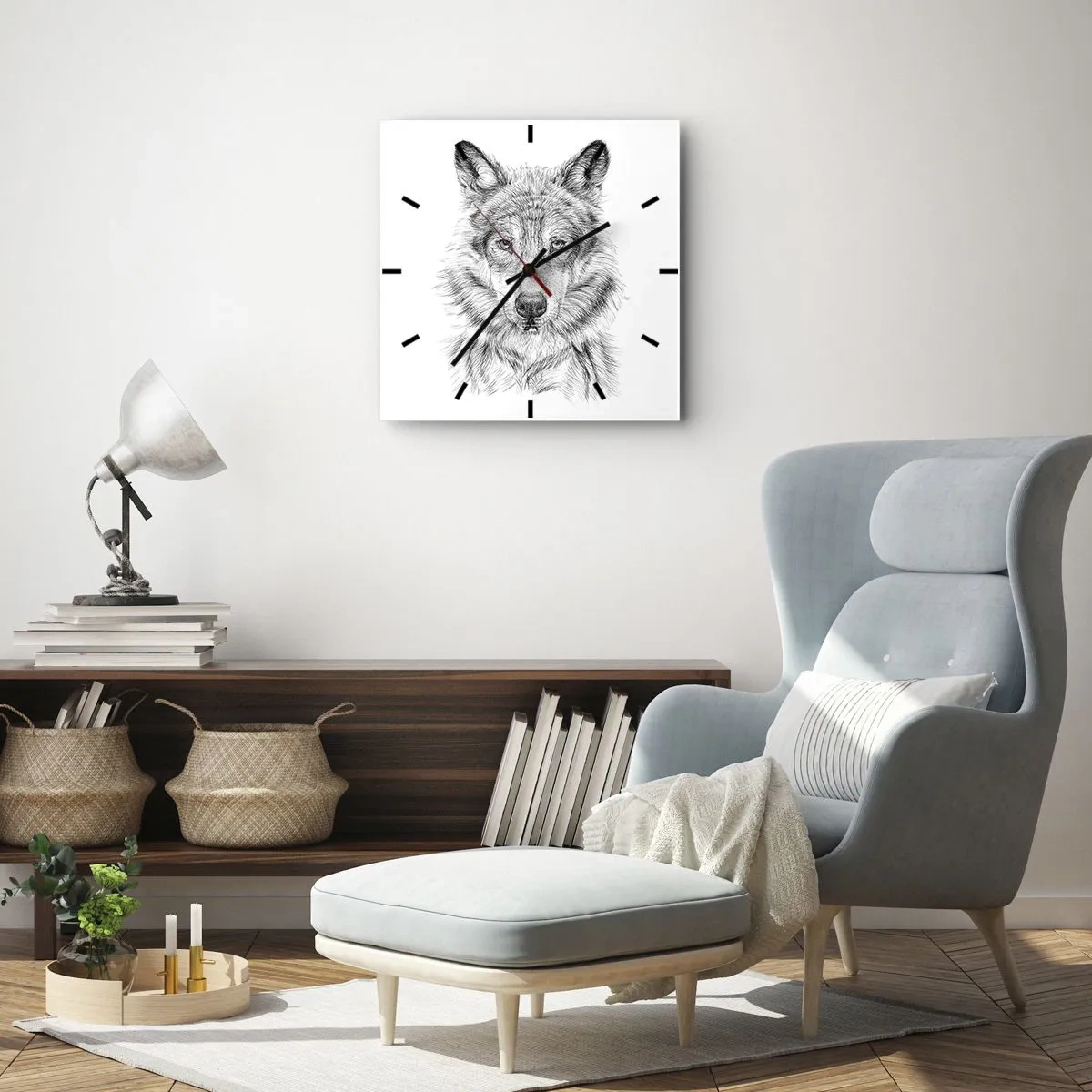 Wandklok - Klok - Een geboren leider - 30x30 cm
