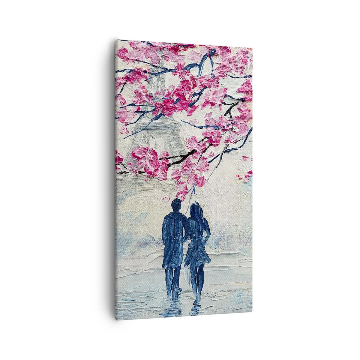 Schilderen op canvas - Een romantische wandeling - 55x100 cm