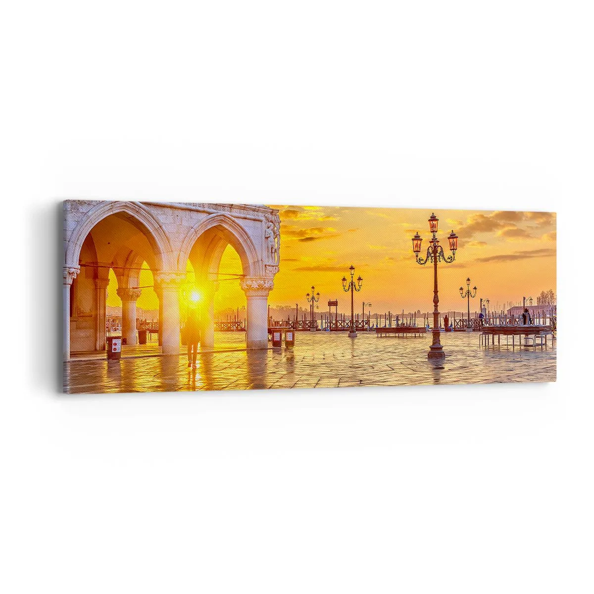 Schilderen op canvas - Waar is iedereen? - 90x30 cm