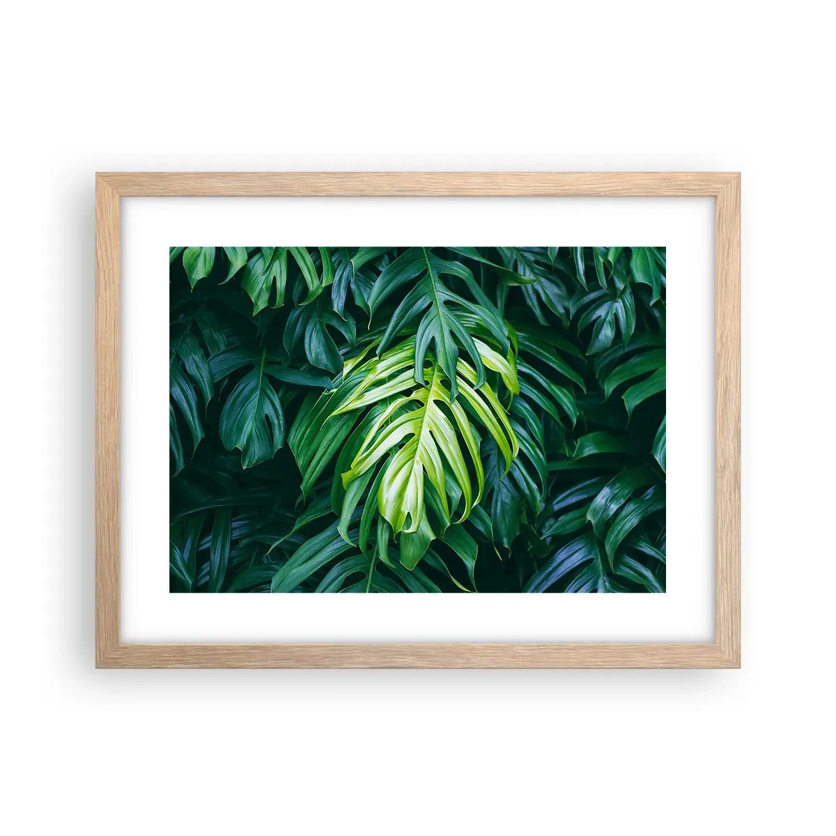 Een poster in een licht eiken lijst - Dompel jezelf onder in de frisheid - 40x30 cm