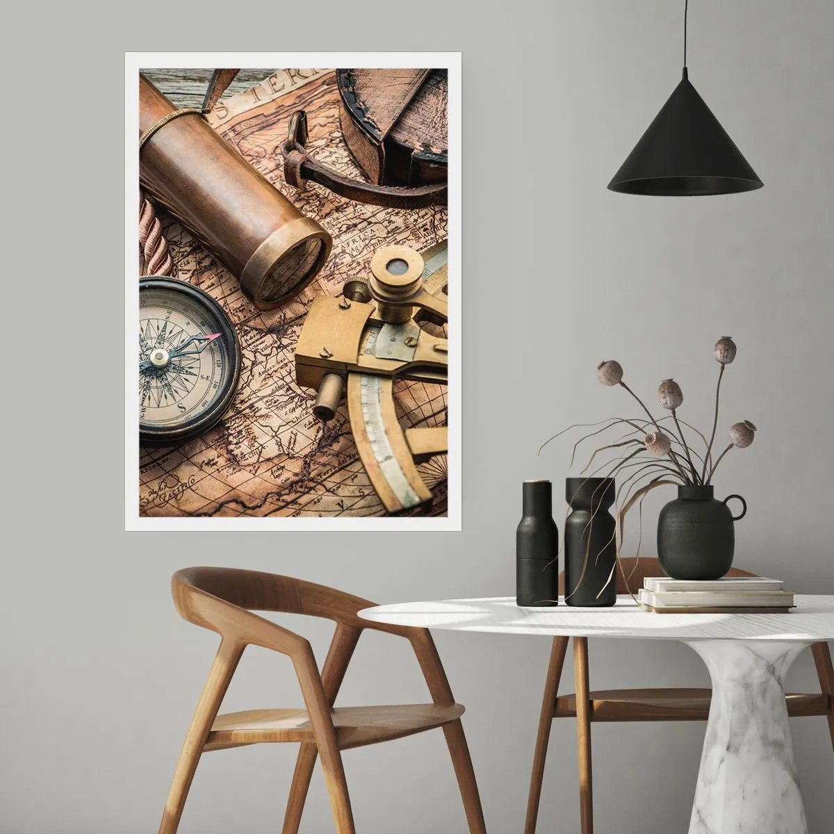 Poster - Zet koers - 61x91 cm