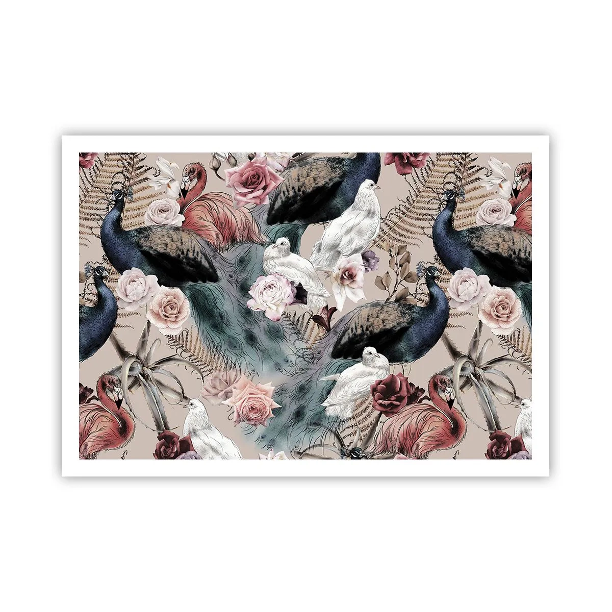Poster - In de paleistuin - 100x70 cm