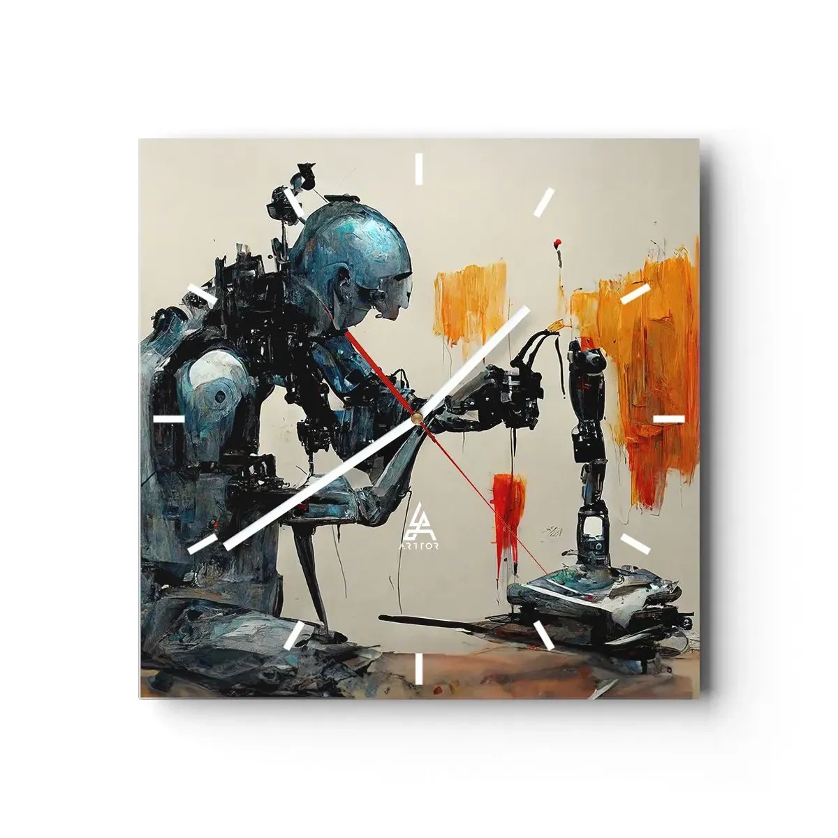 Wandklok - Klok - Morgen al… - 40x40 cm