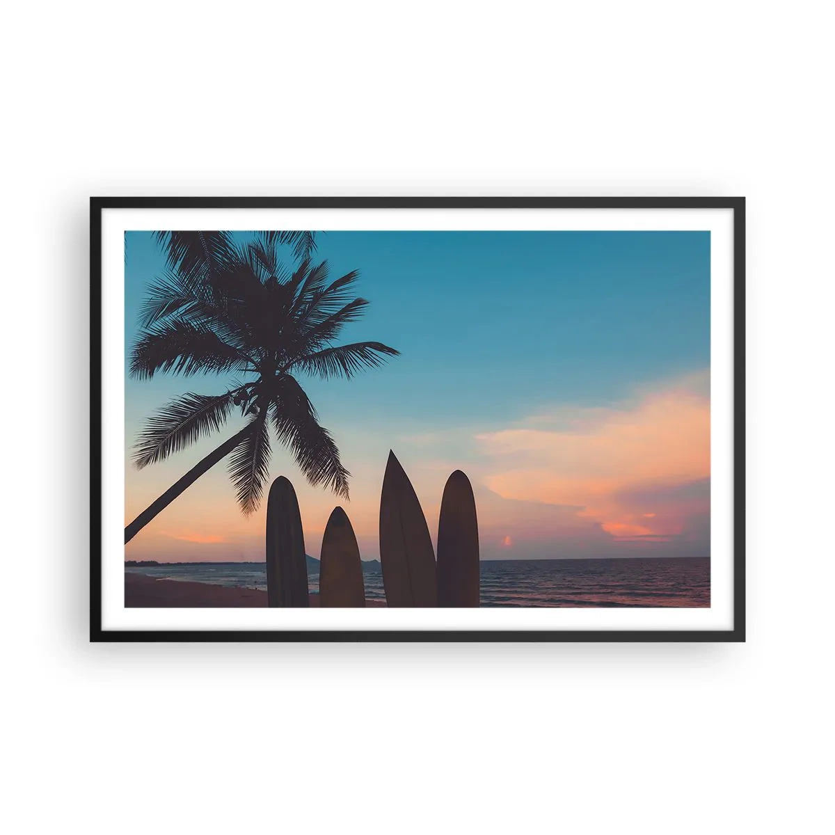 Poster in een zwarte lijst - Morgen wordt ook leuk - 91x61 cm