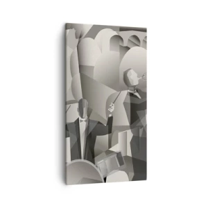 Schilderen op canvas - In de ruimte van geluiden - 45x80 cm