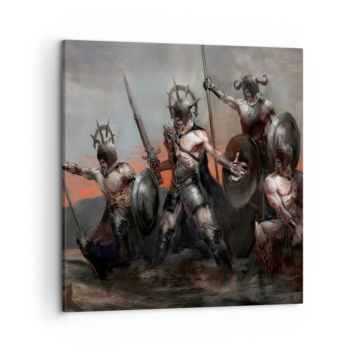 Schilderen op canvas - Met of op een schild - 50x50 cm