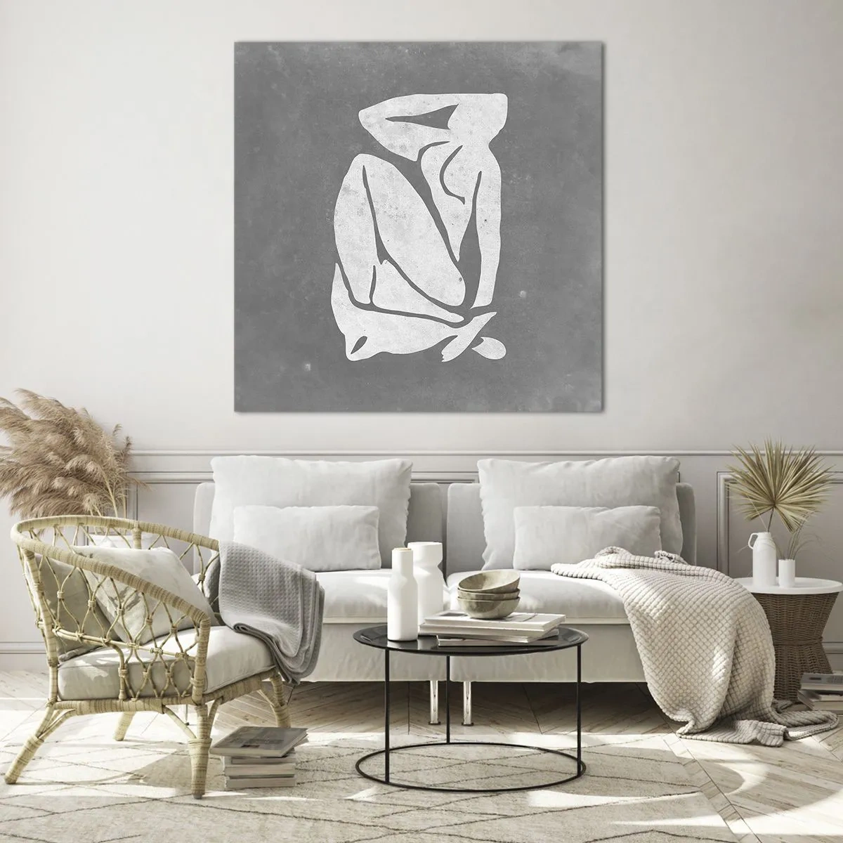 Schilderen op glas - In reflectie - 70x70 cm