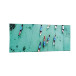 Schilderen op glas - In blijde verwachting - 100x40 cm