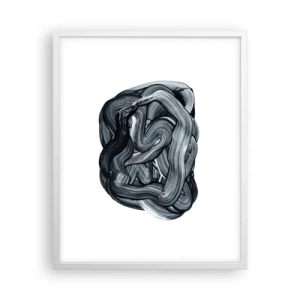 Poster in een witte lijst - Het is niet zo eenvoudig - 40x50 cm