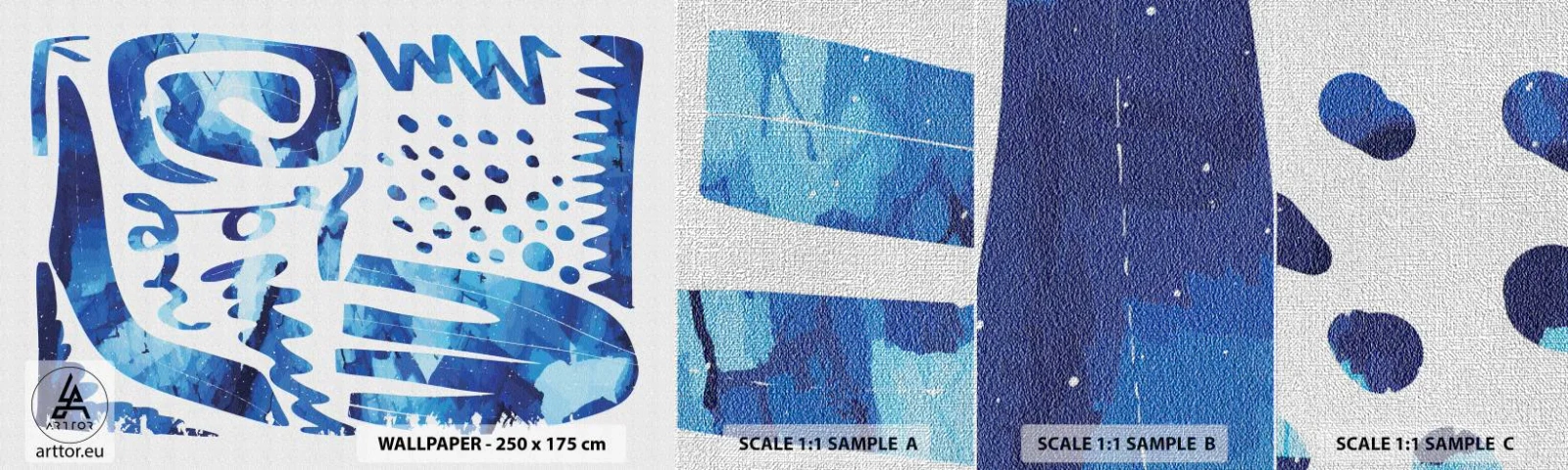 Fotobehang Monster Premium Canvas - Terug naar de wortels - Boho, Abstractie, Minimalistisch - 100x30 cm