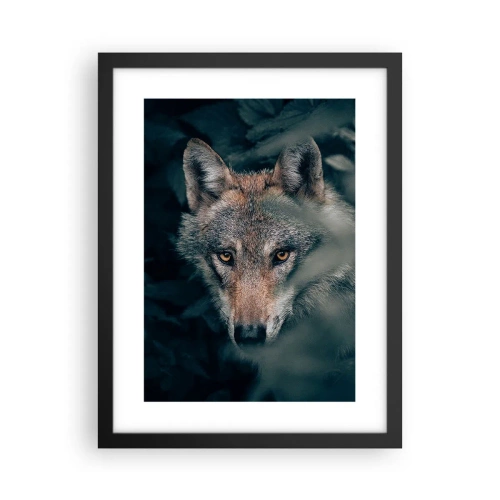 Poster in een zwarte lijst - Jager - 30x40 cm