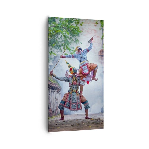 Schilderen op canvas - De dans is verwoestend mooi - 65x120 cm