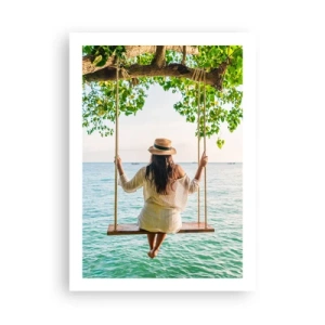 Poster - Het leven is prachtig - 50x70 cm