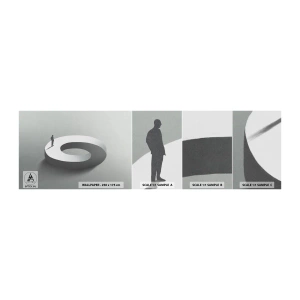 Fotobehang Monster Zelfklevend Deluxe Sticker - En wees hier slim - Man, 3D, Zakenman - 100x30 cm