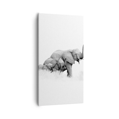 Schilderen op canvas - Een twee drie - 55x100 cm