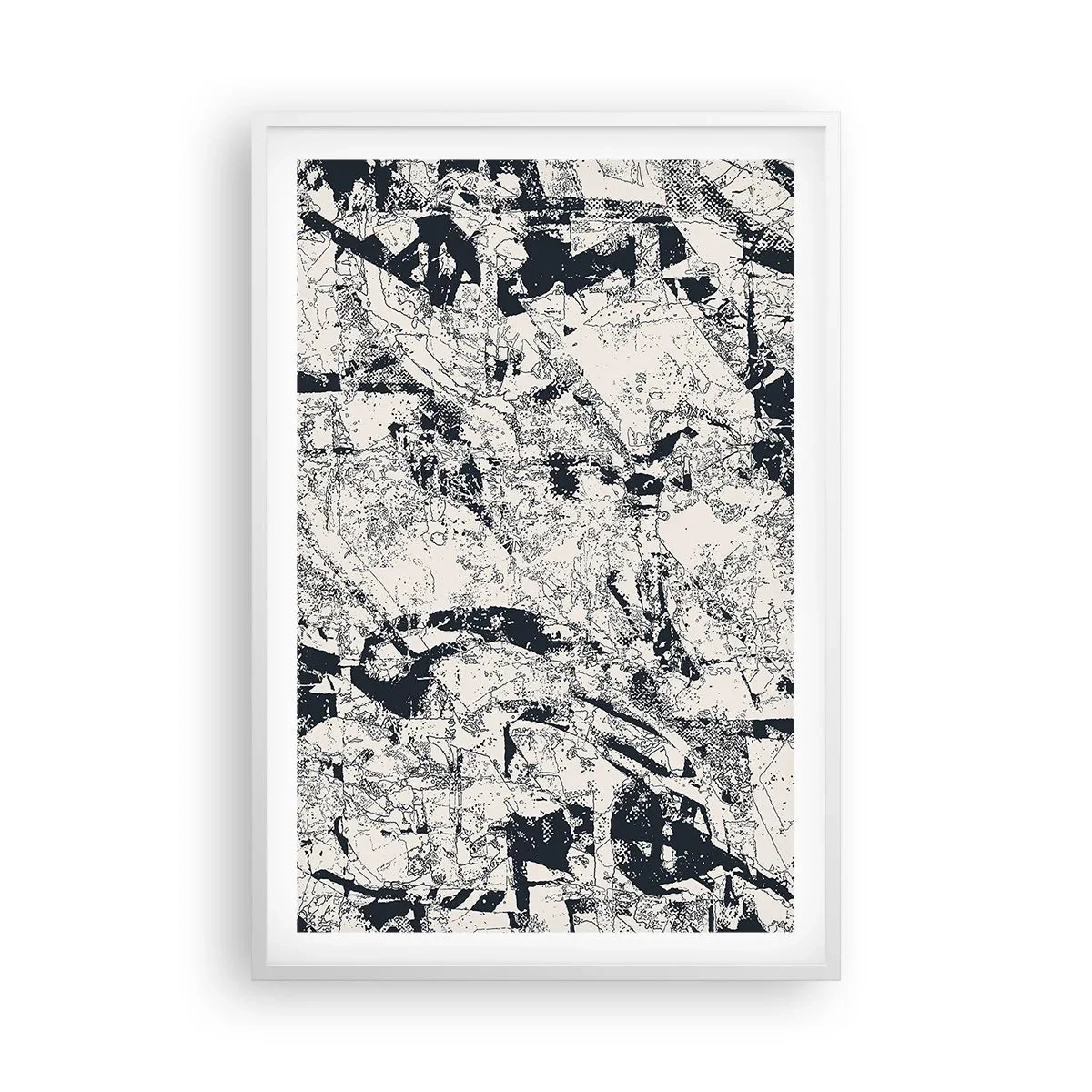 Poster in een witte lijst - Interpenetratie van tegenstellingen - 61x91 cm