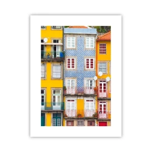 Poster - De kleuren van de oude stad - 30x40 cm