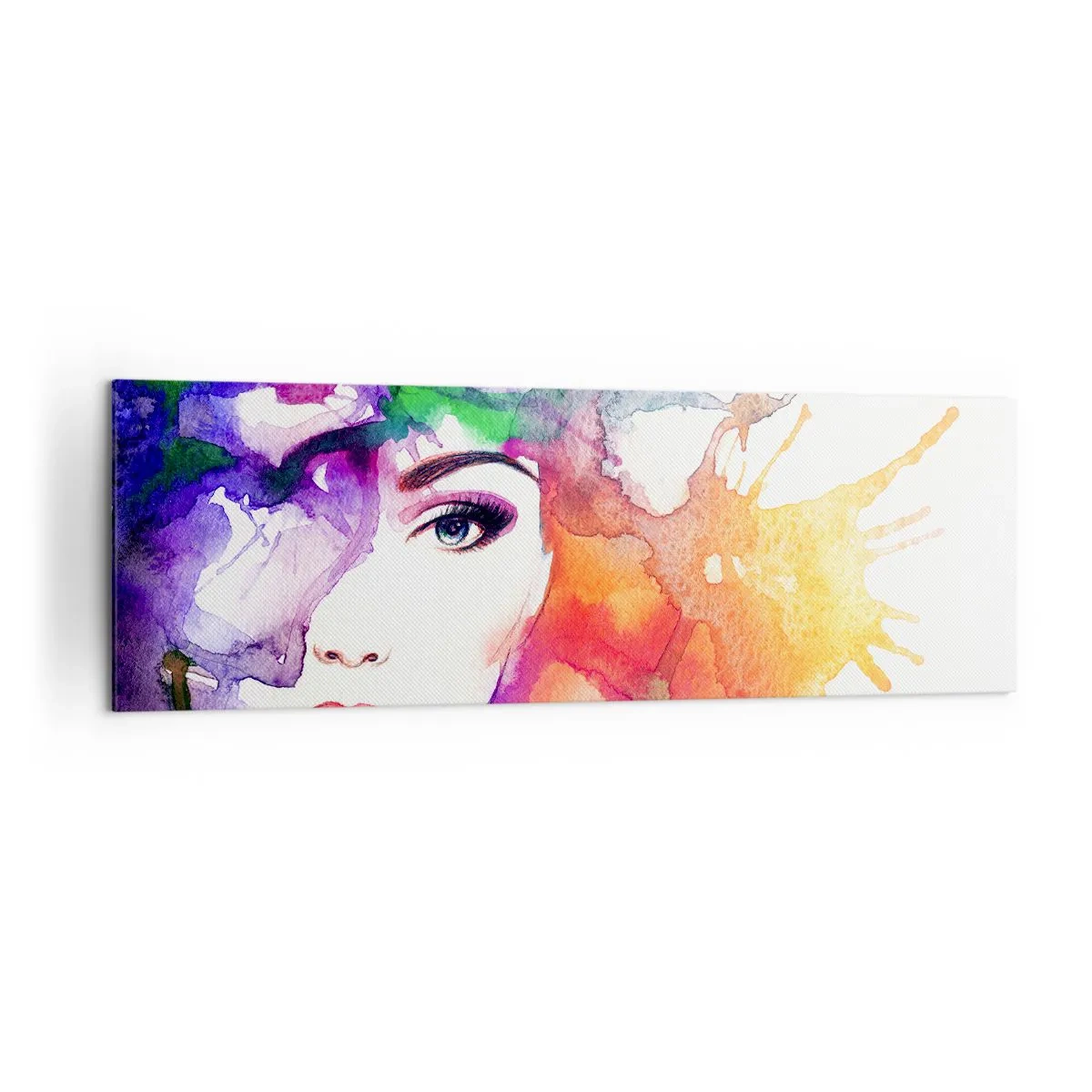 Schilderen op canvas - Met hoofd in de wolken - 160x50 cm
