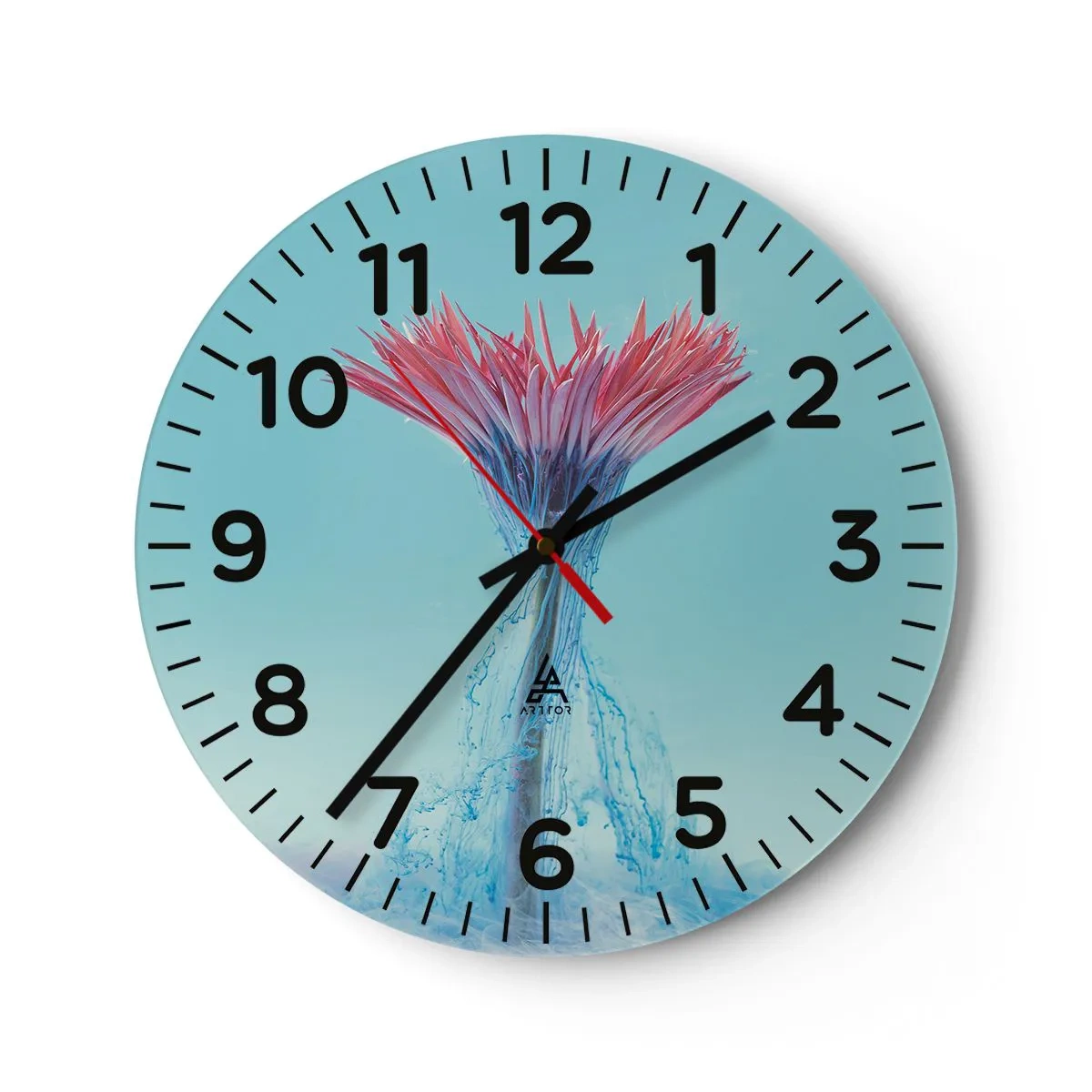 Wandklok - Klok - In een verkwikkende omhelzing - 30x30 cm