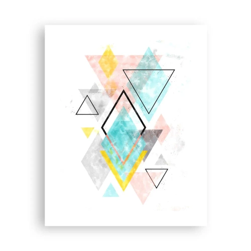 Poster - Geometrisch spel - 40x50 cm