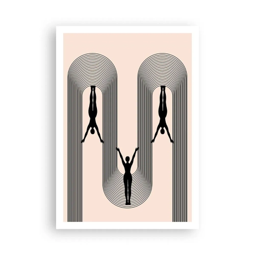 Poster - Op zijn kop - 70x100 cm