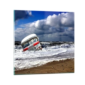 Schilderen op glas - En je bent verrast? - 30x30 cm