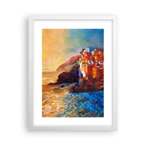 Poster in een witte lijst - Italiaanse sfeer - 30x40 cm