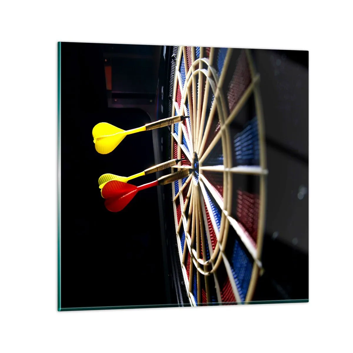 Schilderen op glas - De spikerop de kop - 40x40 cm