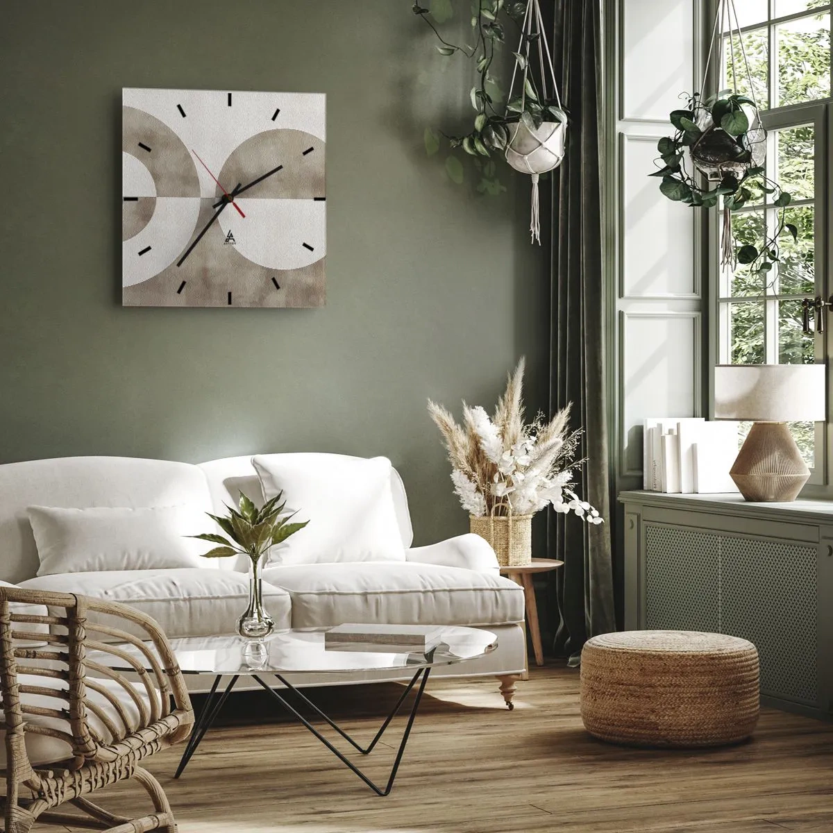 Wandklok - Klok - Gelijkenissen en verschillen - 40x40 cm